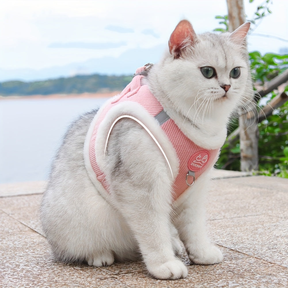 Harnais Réfléchissant et Respirant pour Chat avec Laisse