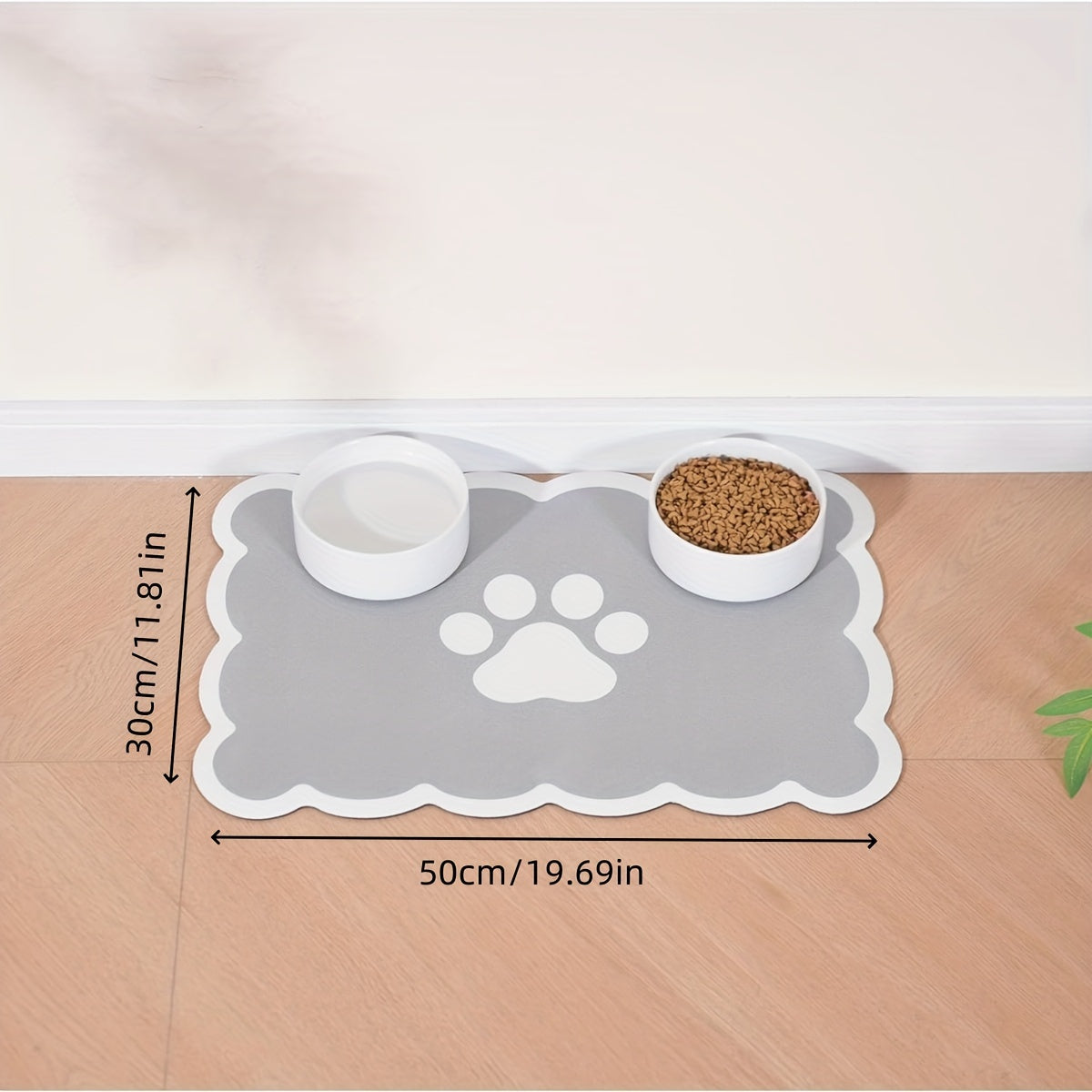 Tapis gamelle absorbant en diatomite pour chien et chat