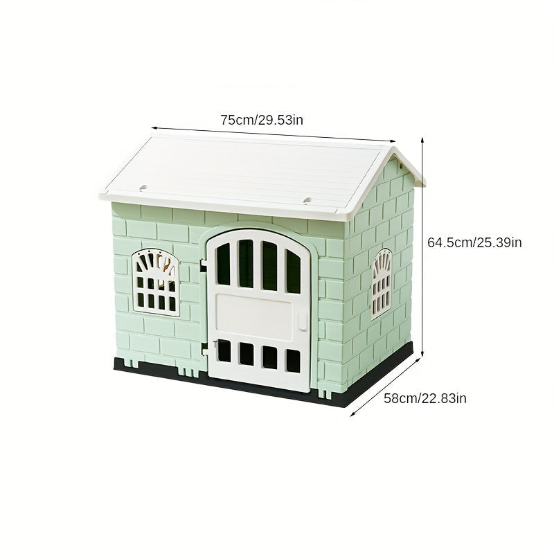 Niche Plastique Pliable avec Porte et Toit Amovible