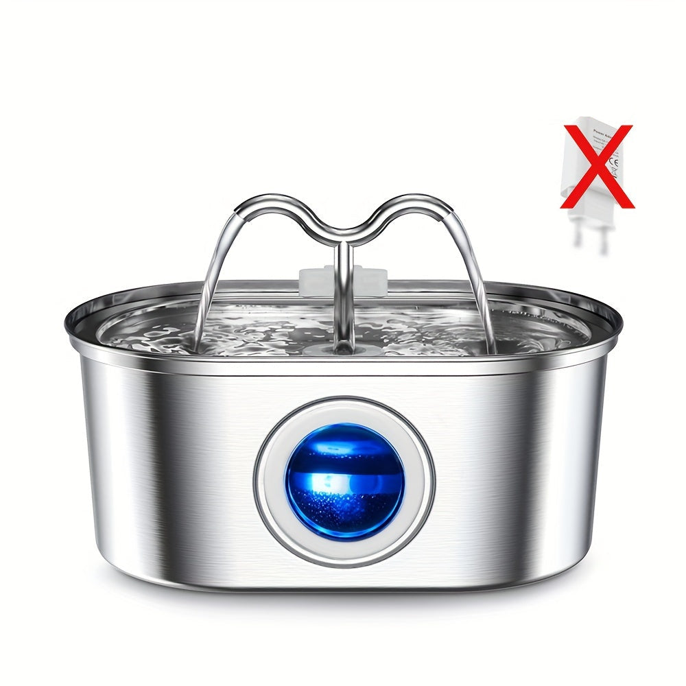 Double Fontaine Inox Jet pour Chien et Chat