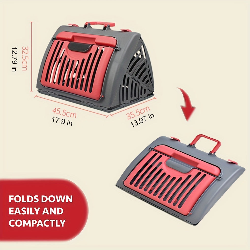 Caisse de transport pliable pour chat