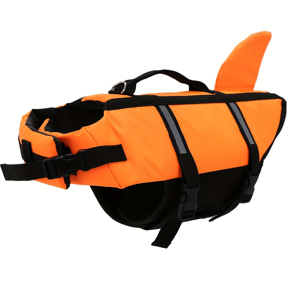Gilet de Sauvetage Requin Réfléchissant Fluo pour Chiens