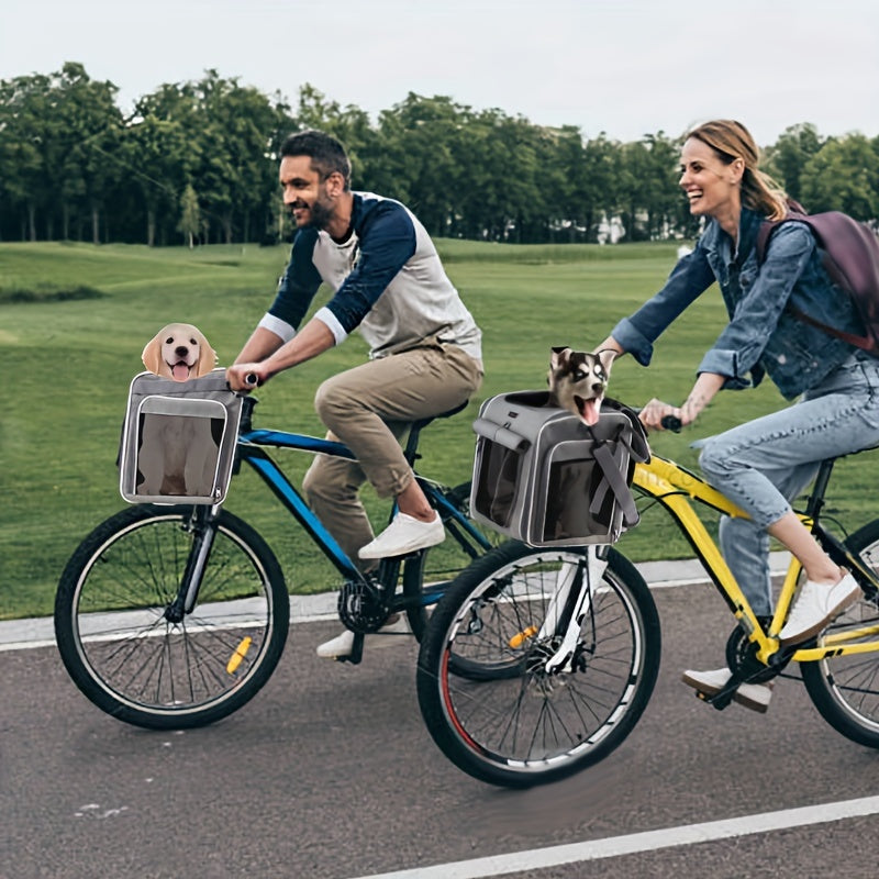 Panier vélo pliable et extensible pour chien et chat