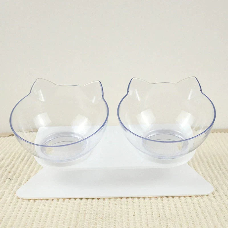 Gamelle surélevée double KittyFeast – Ergonomique & anti-stress