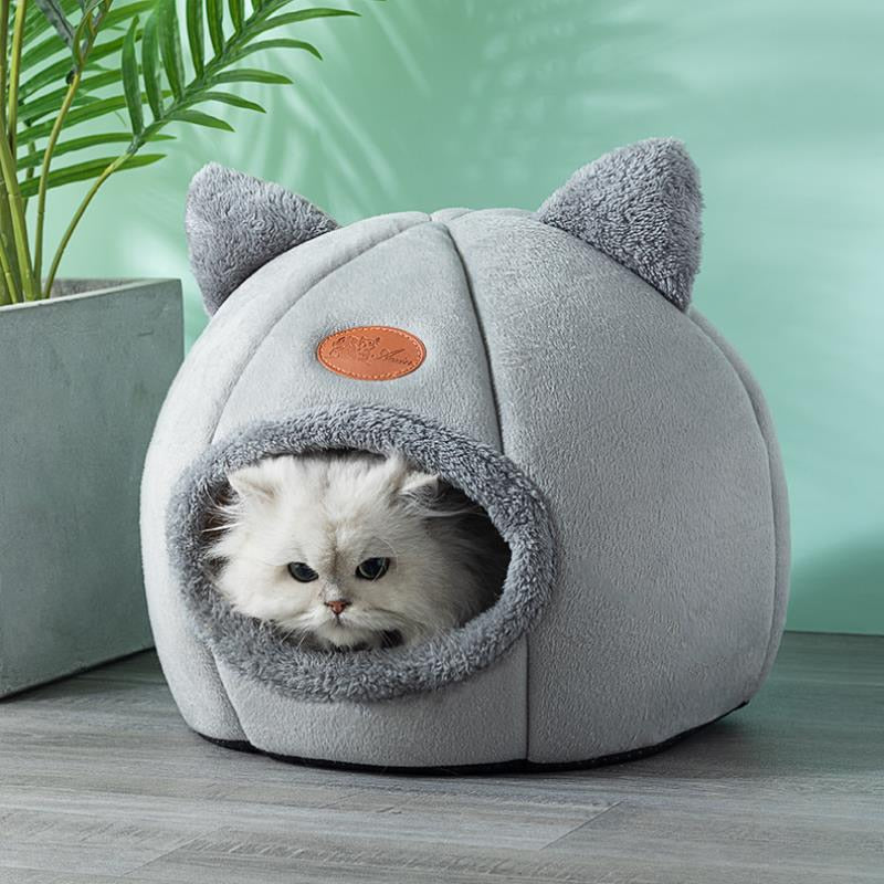 Tente Douillette pour Chat et Petit Chien – Hiver & Confort Total