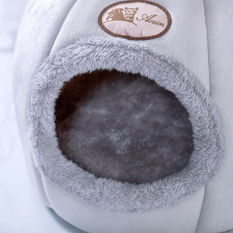 Tente Douillette pour Chat et Petit Chien – Hiver & Confort Total