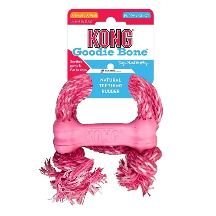 Os KONG Puppy Goodie Bone avec Corde