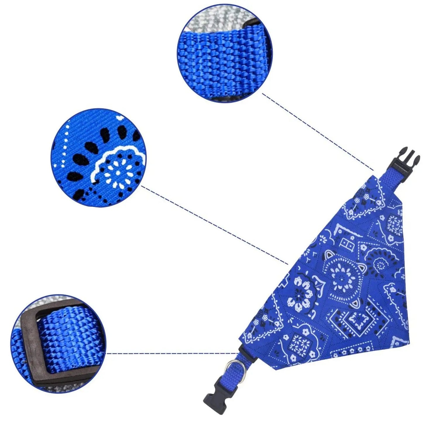 Bandana Triangulaire Réglable pour Chiens et Chats – Style Bandana Coloré
