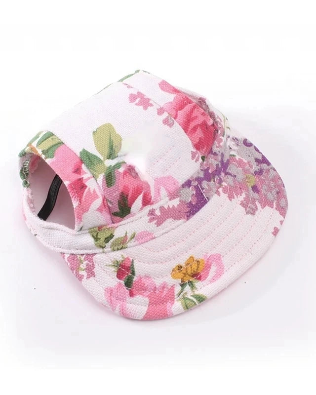 Casquette d'Été pour Petit Chien – Motifs Variés avec Trous pour Oreilles