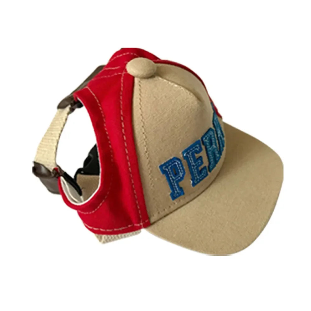 Casquette Sportive en Toile pour Petits Chiens avec Broderie