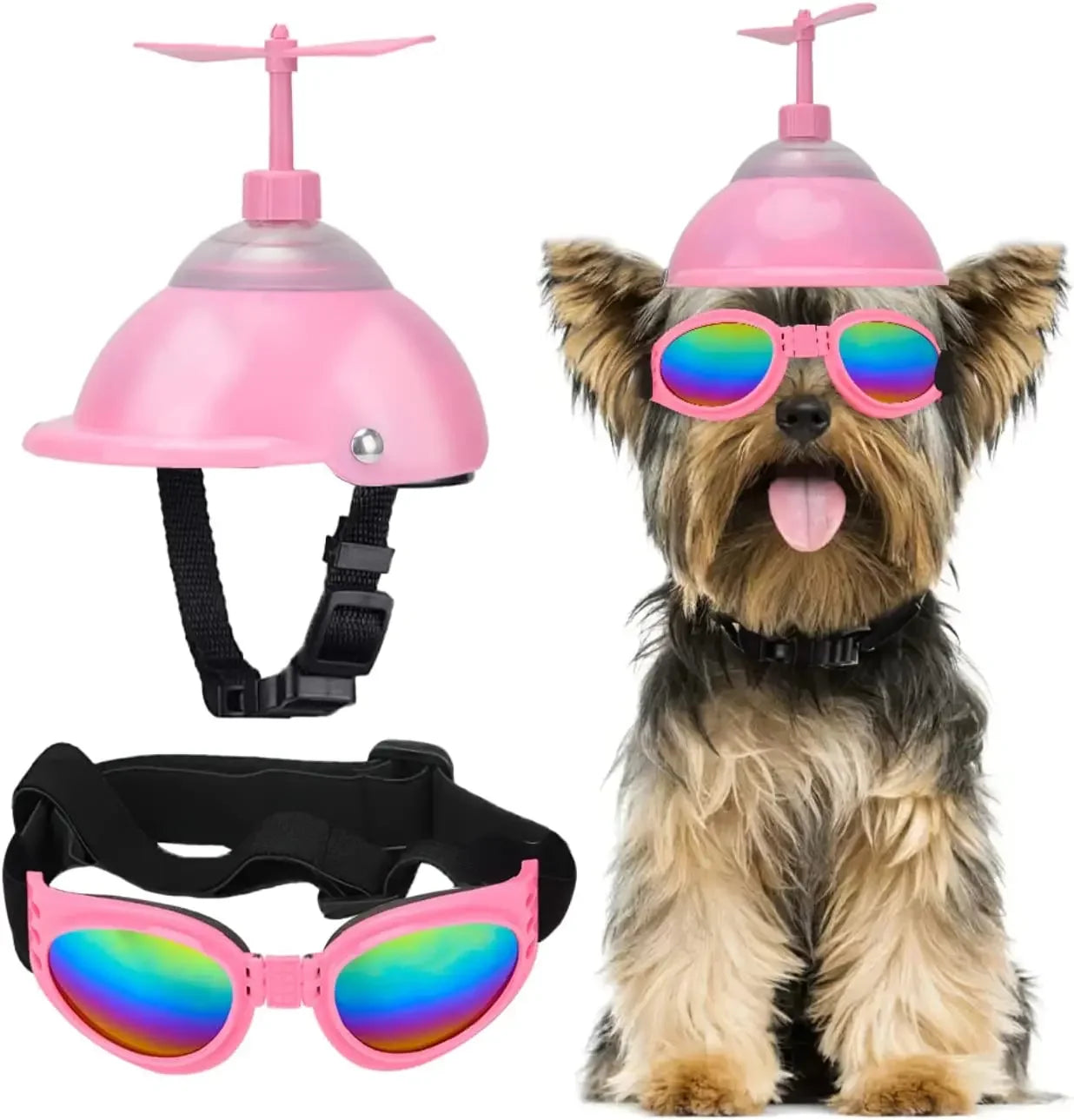 Casque & Lunettes avec Hélice pour Chien
