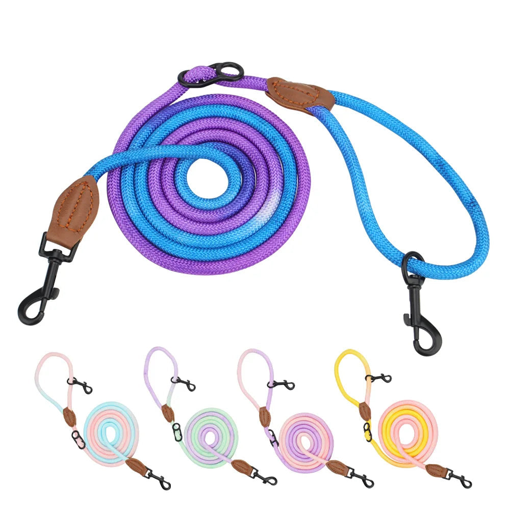 Laisse Corde Mains Libres Pastel pour Chien