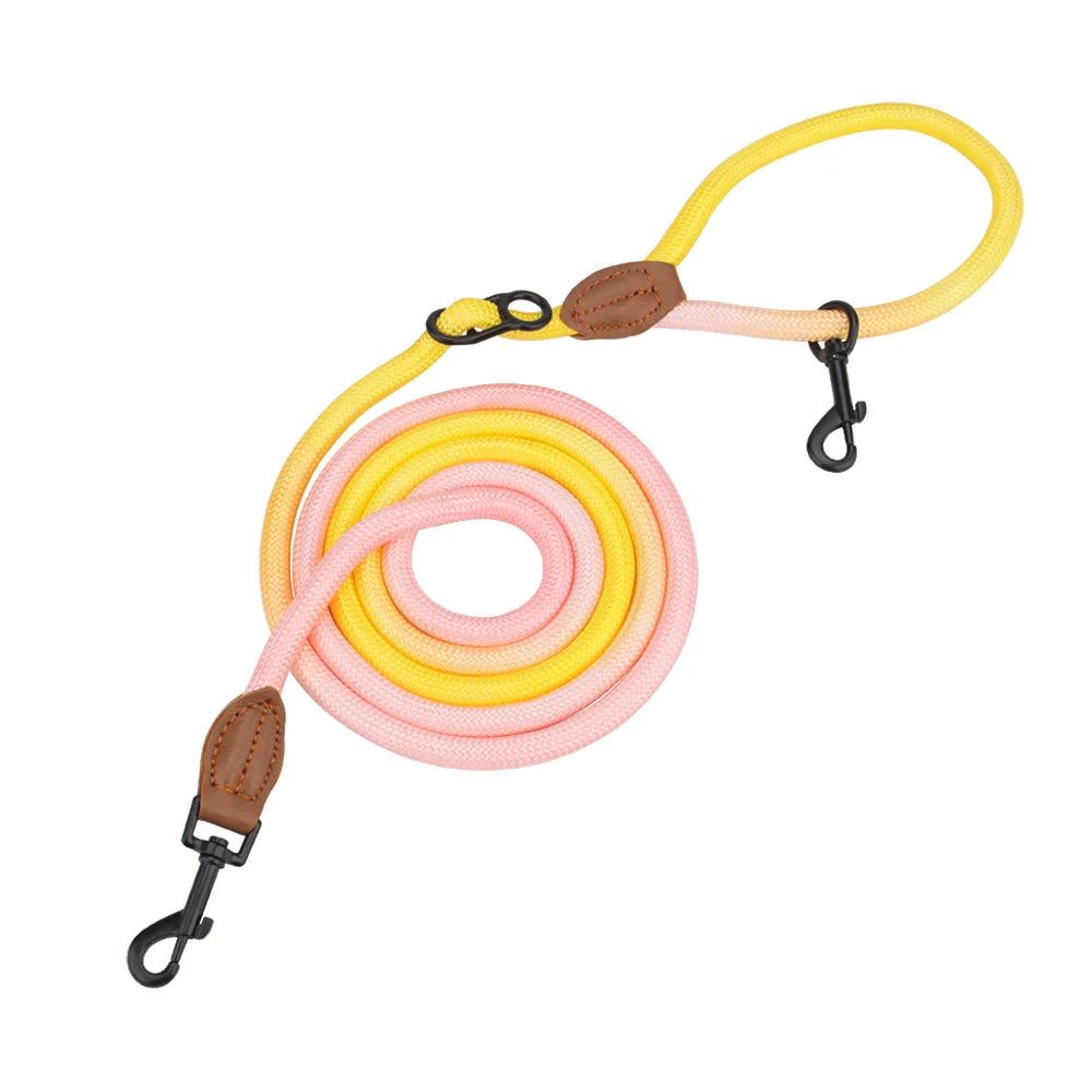 Laisse Corde Mains Libres Pastel pour Chien