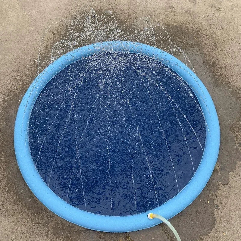 Piscine Tapis Arroseur d'Été pour Chiens et Enfants