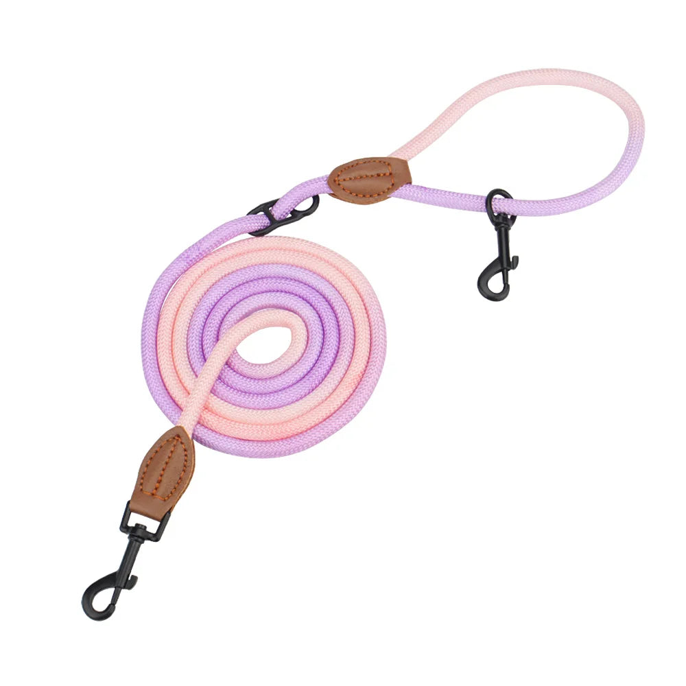 Laisse Corde Mains Libres Pastel pour Chien