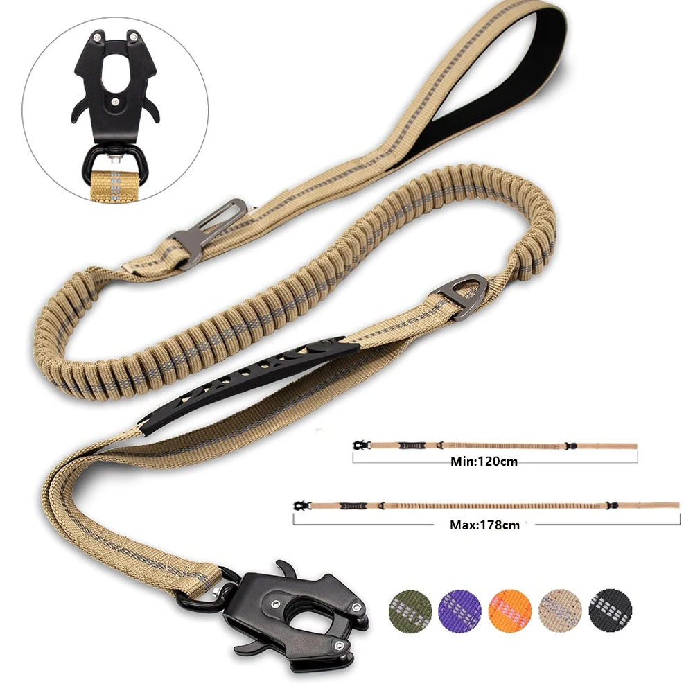 Laisse Tactique & Ceinture de Sécurité Voiture Pro pour Chien