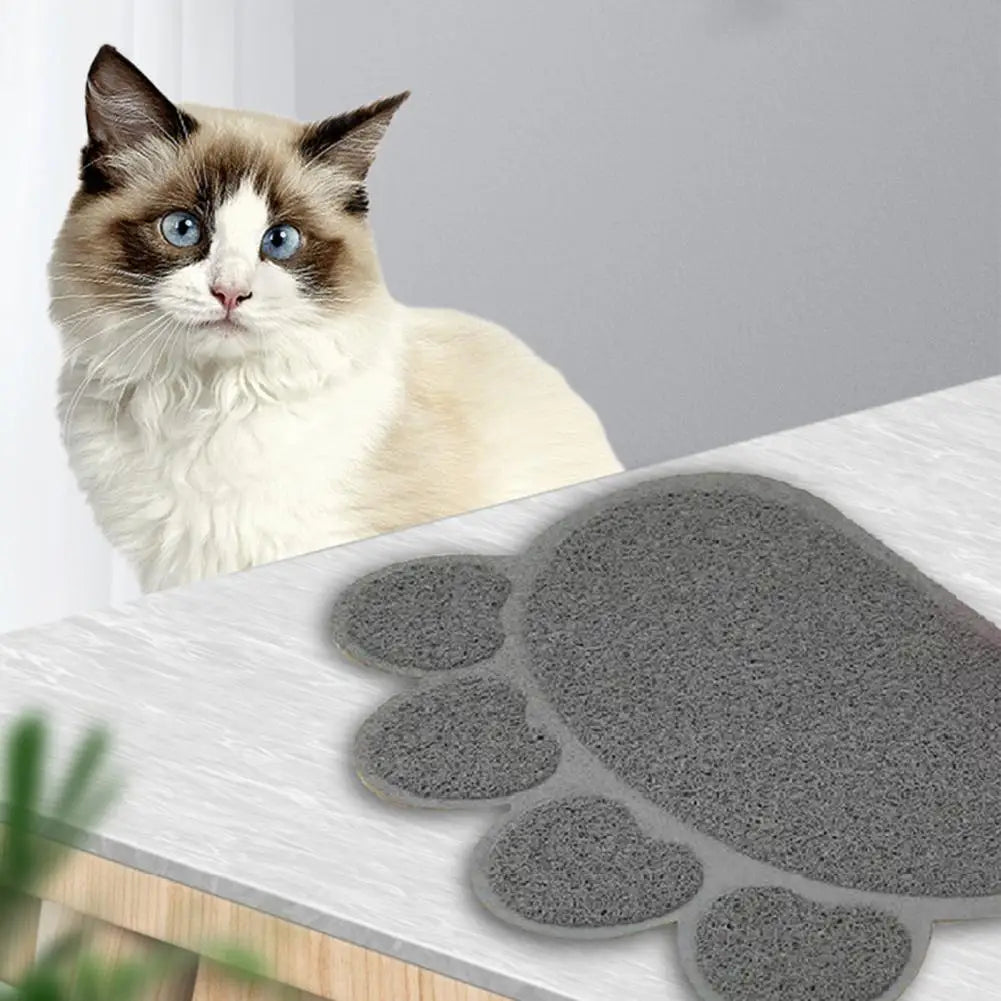 Tapis de Litière Antidérapant en Forme de Patte