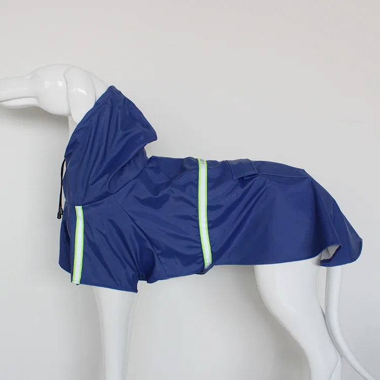 Manteau Imperméable Cape avec Bande Réfléchissante pour Chien