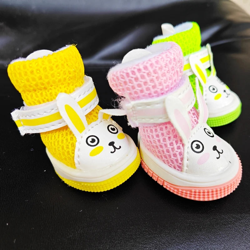 Chaussures Lapin pour Chat et Petit Chien – Baskets PU Antidérapantes