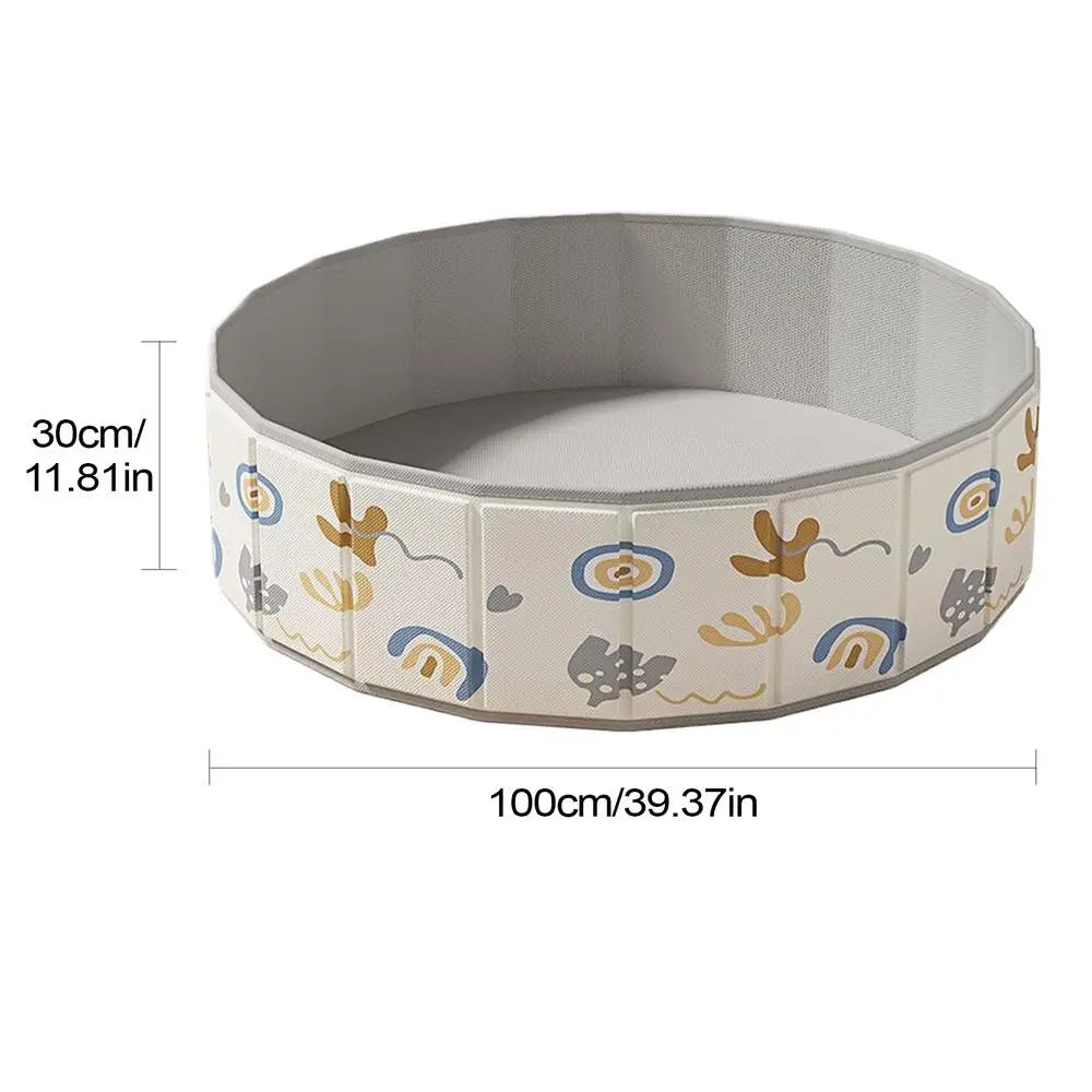Piscine Pliable Ronde pour Chien Motifs Graphiques
