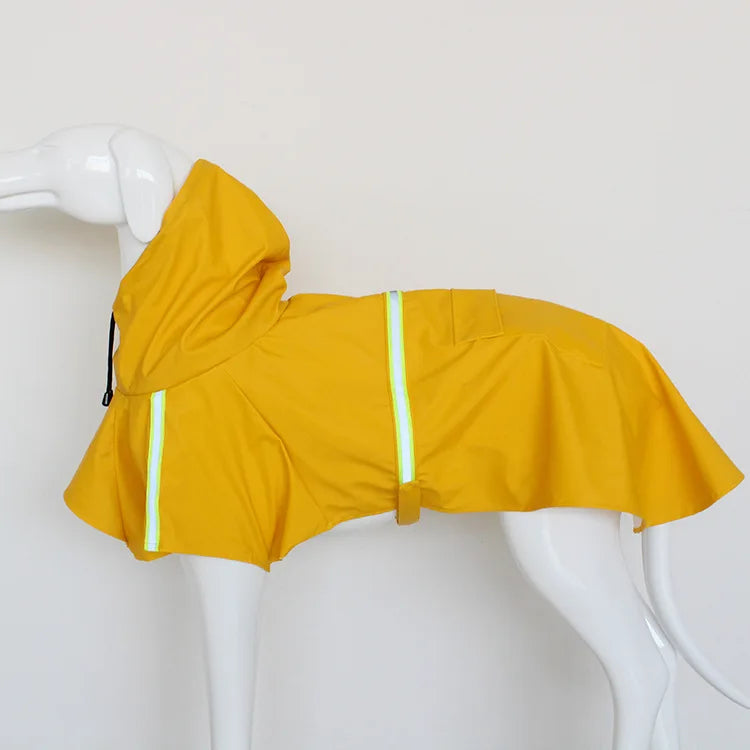 Manteau Imperméable Cape avec Bande Réfléchissante pour Chien