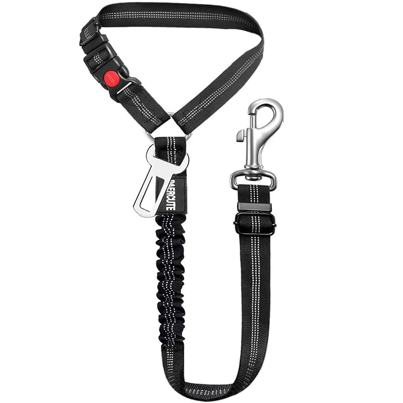 2 en 1 Ceinture de Sécurité Voiture pour Chien - Boucle & Appui-Tête