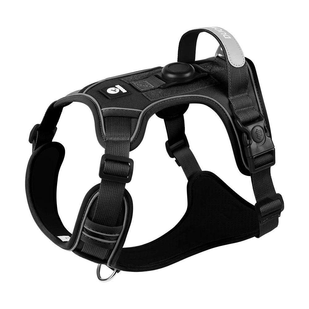 Harnais Anti-traction compatible avec GPS/AirTag pour Chien