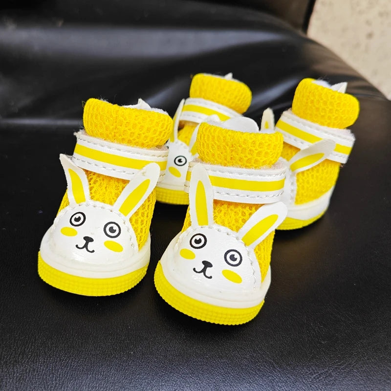 Chaussures Lapin pour Chat et Petit Chien – Baskets PU Antidérapantes