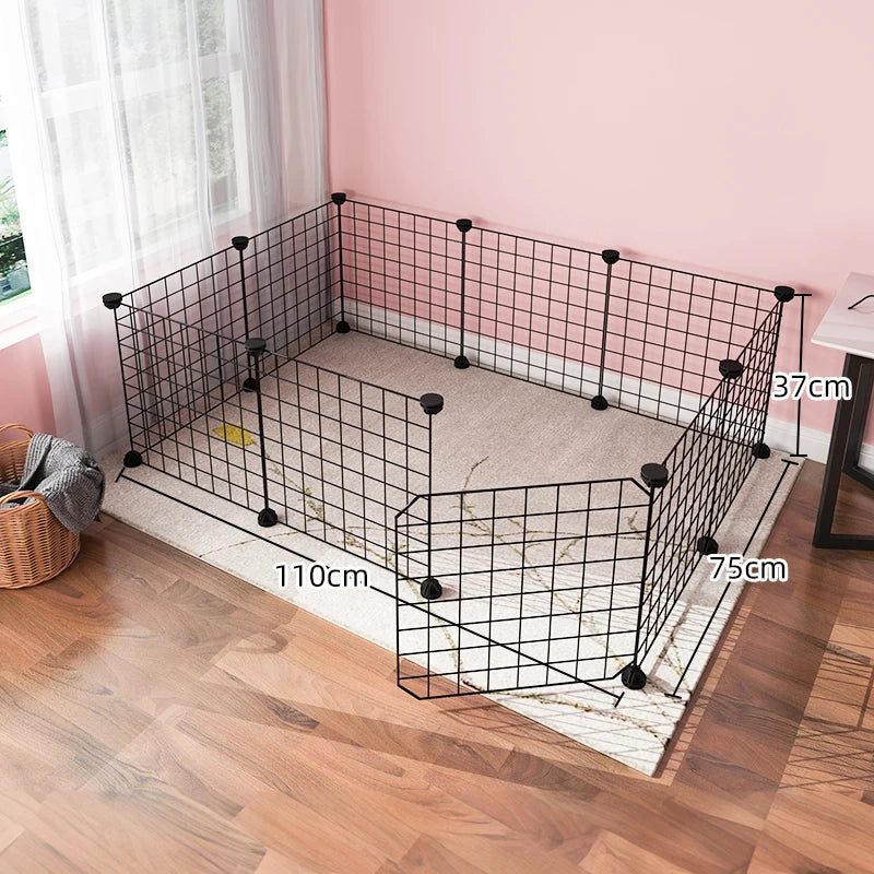 Enclos Modulaire en Grille Métallique pour Animaux