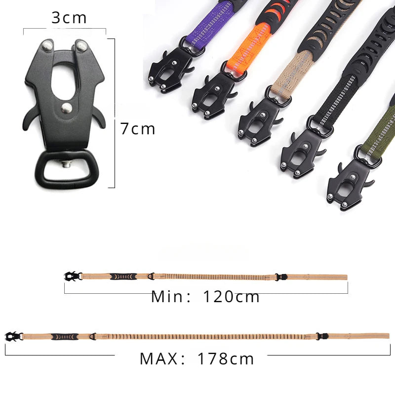Laisse Tactique & Ceinture de Sécurité Voiture Pro pour Chien