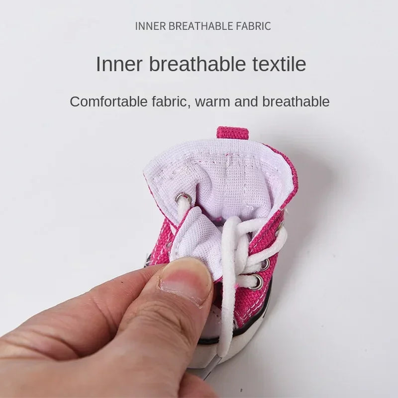 Chaussures en Toile pour Chien et Chat – Basket Antidérapante Respirante