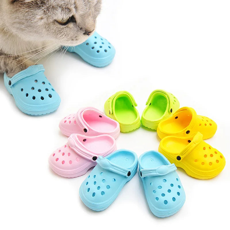 Crocs Trouées Antidérapantes pour Chiens et Chats (Lot de 2)