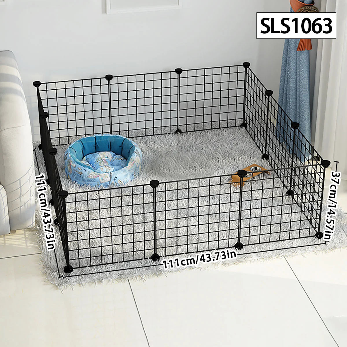 Enclos Modulaire en Grille Métallique pour Animaux
