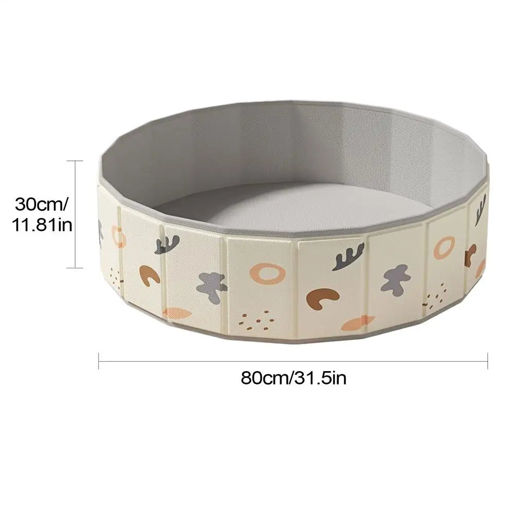 Piscine Pliable Ronde pour Chien Motifs Graphiques
