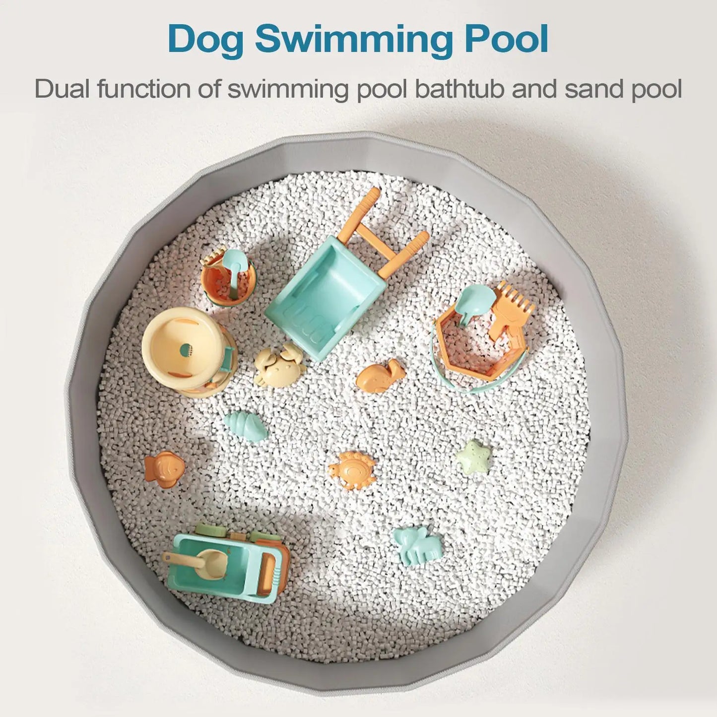 Piscine Pliable Ronde pour Chien Motifs Graphiques