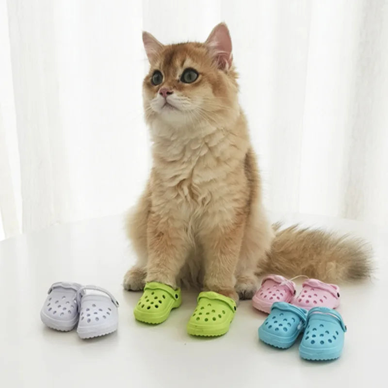 Crocs Trouées Antidérapantes pour Chiens et Chats (Lot de 2)