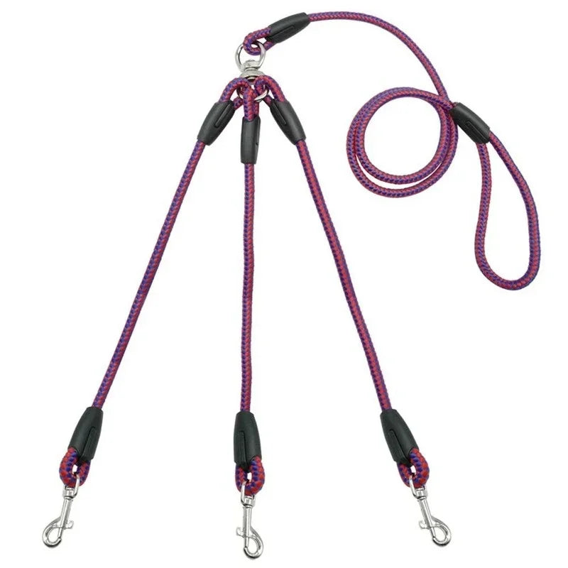 Laisse Triple en Corde pour Chien