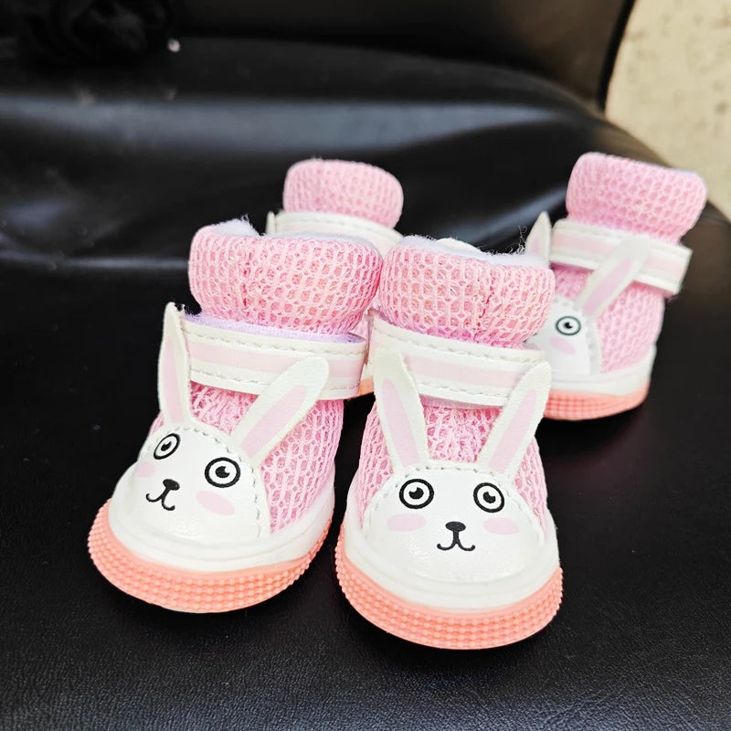 Chaussures Lapin pour Chat et Petit Chien – Baskets PU Antidérapantes