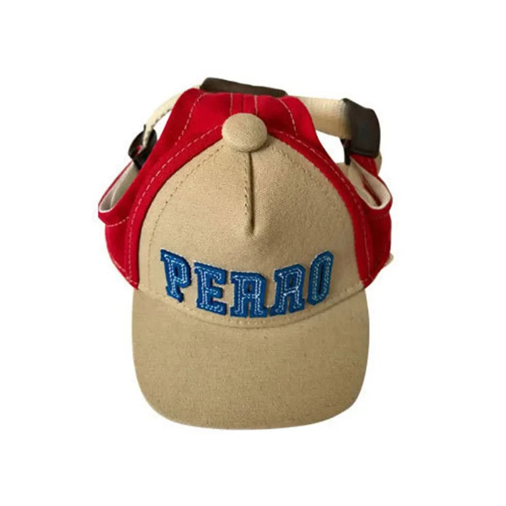 Casquette Sportive en Toile pour Petits Chiens avec Broderie