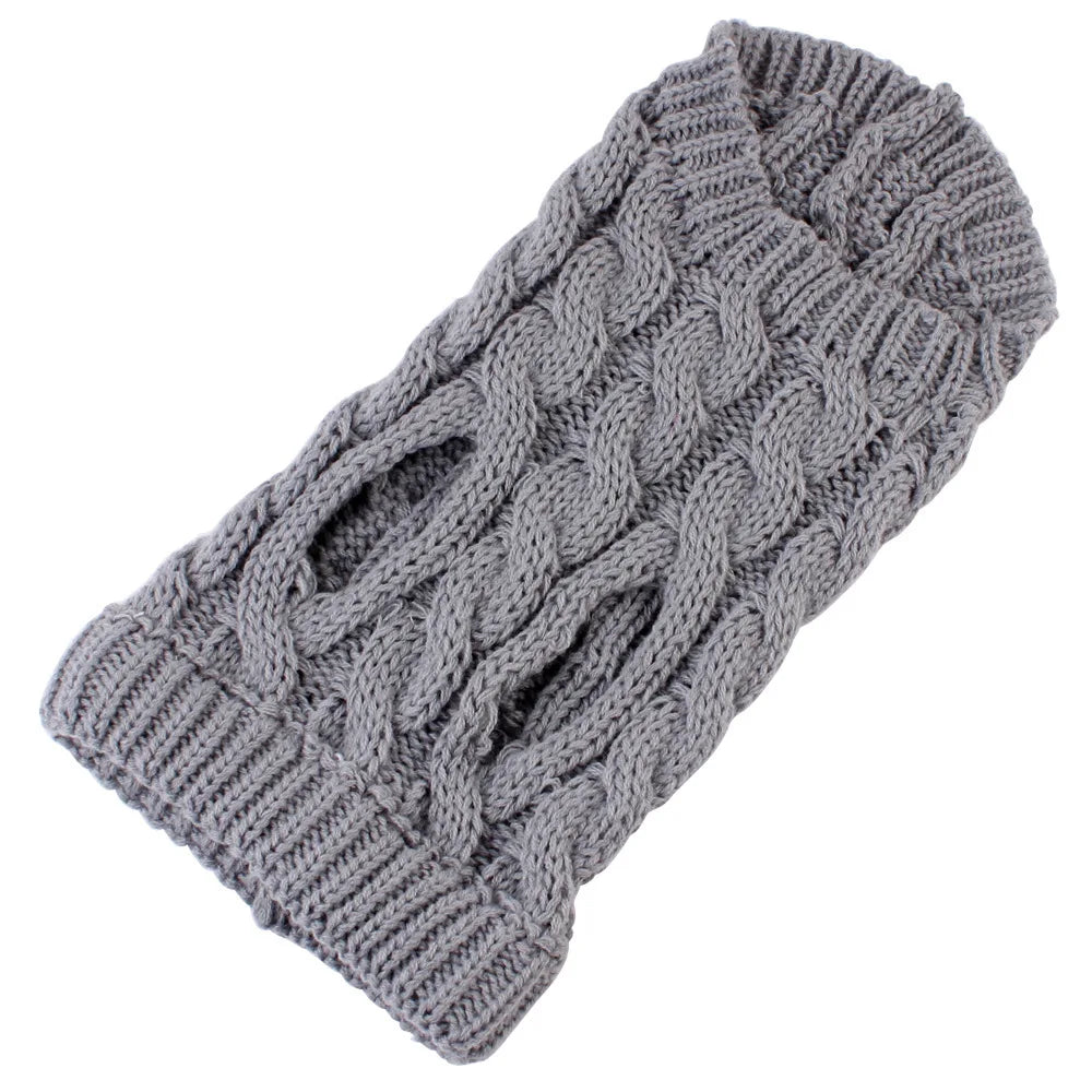 Pull d’Hiver Torsadé pour Petit Chien