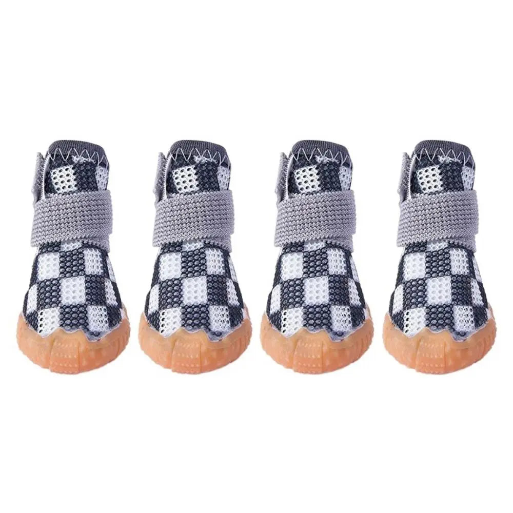 Chaussures Antidérapantes Respirantes pour Chiens – Lot de 4
