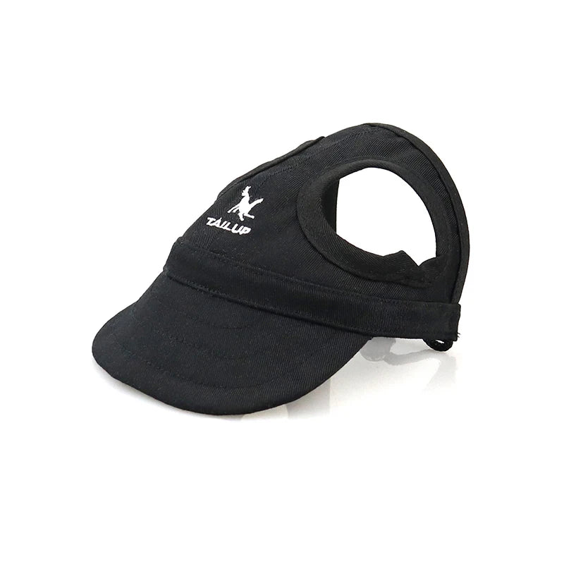 Casquette de Sport Ajustable pour Chien avec Visière et Trous pour Oreilles