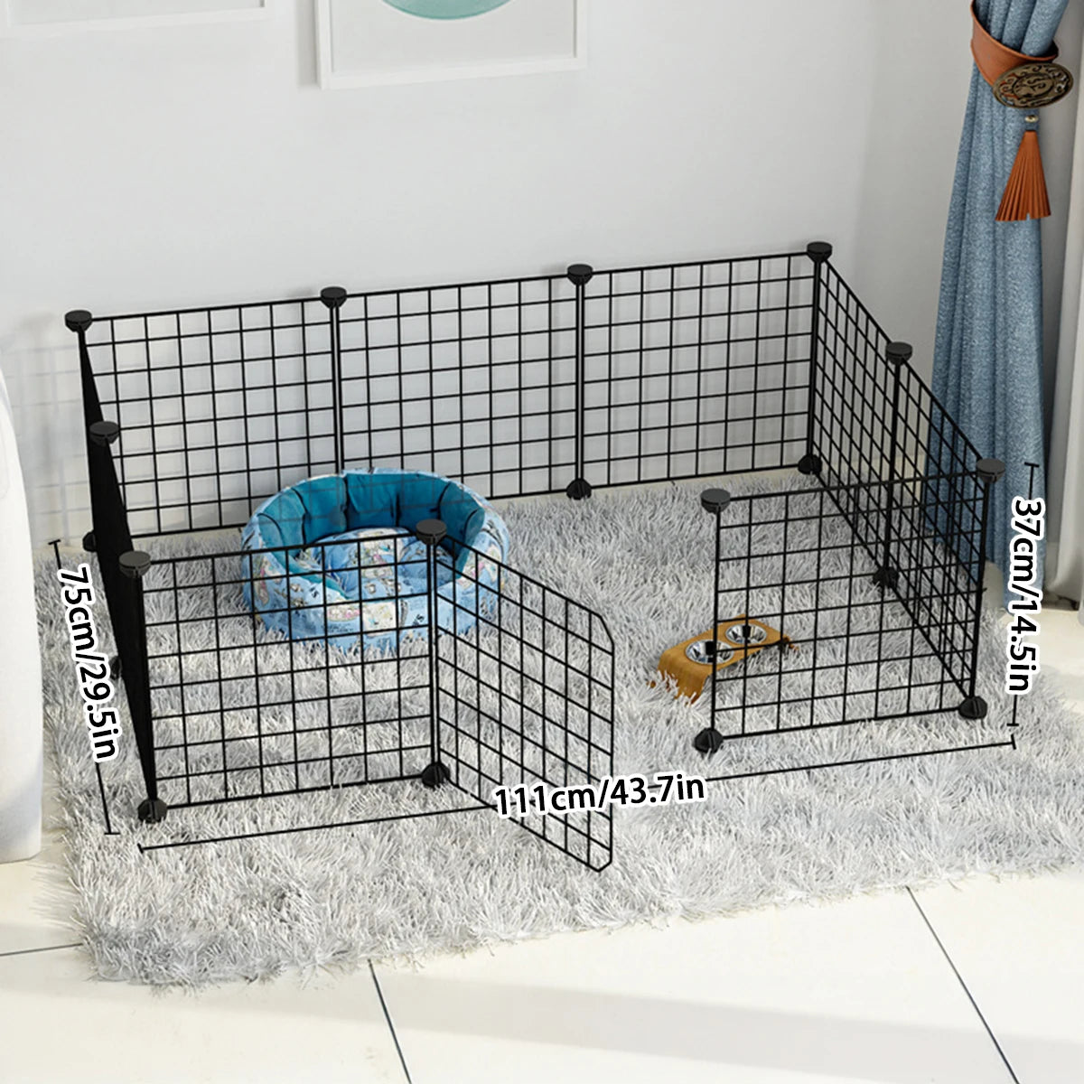 Enclos Modulaire en Grille Métallique pour Animaux