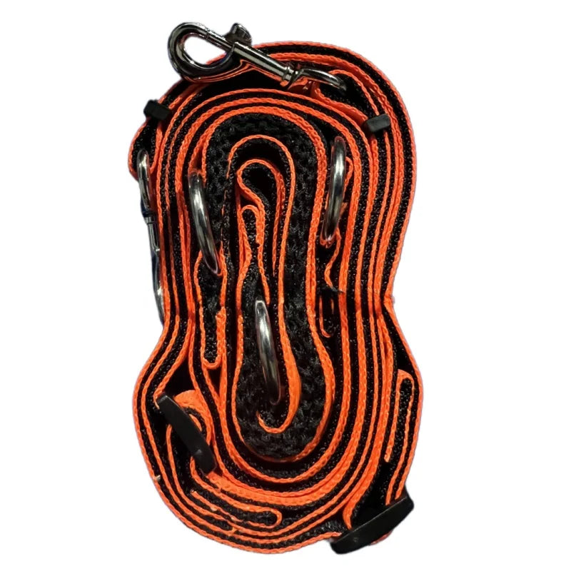 2 en 1 Laisse Multifonctions Double ou Solo Mains libre pour Chien