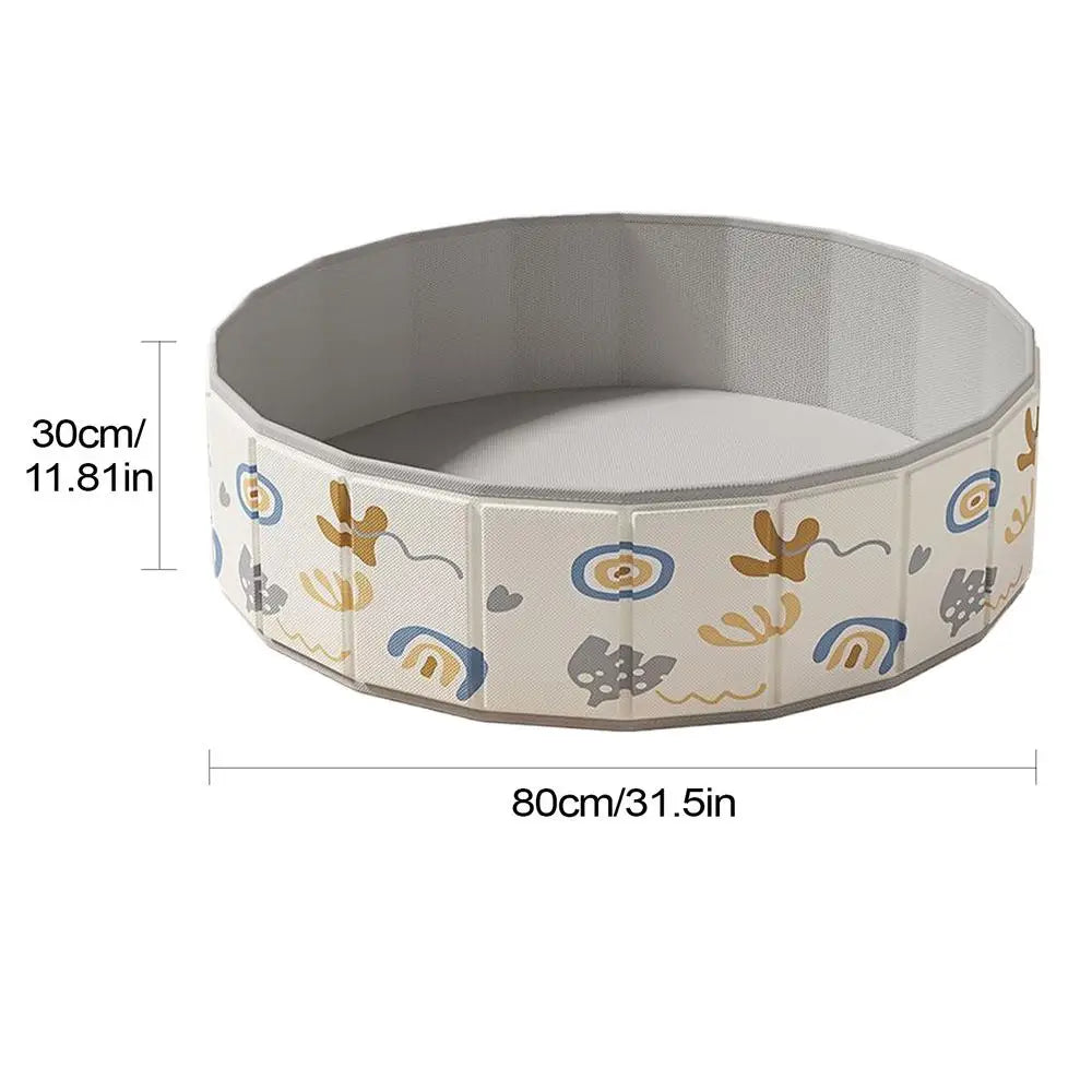 Piscine Pliable Ronde pour Chien Motifs Graphiques