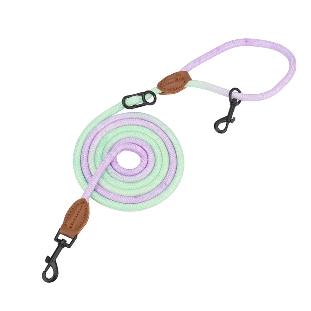 Laisse Corde Mains Libres Pastel pour Chien