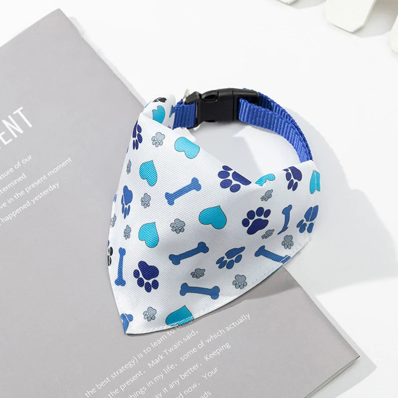 Bandana Ajustable à Motifs Colorés pour Chiens