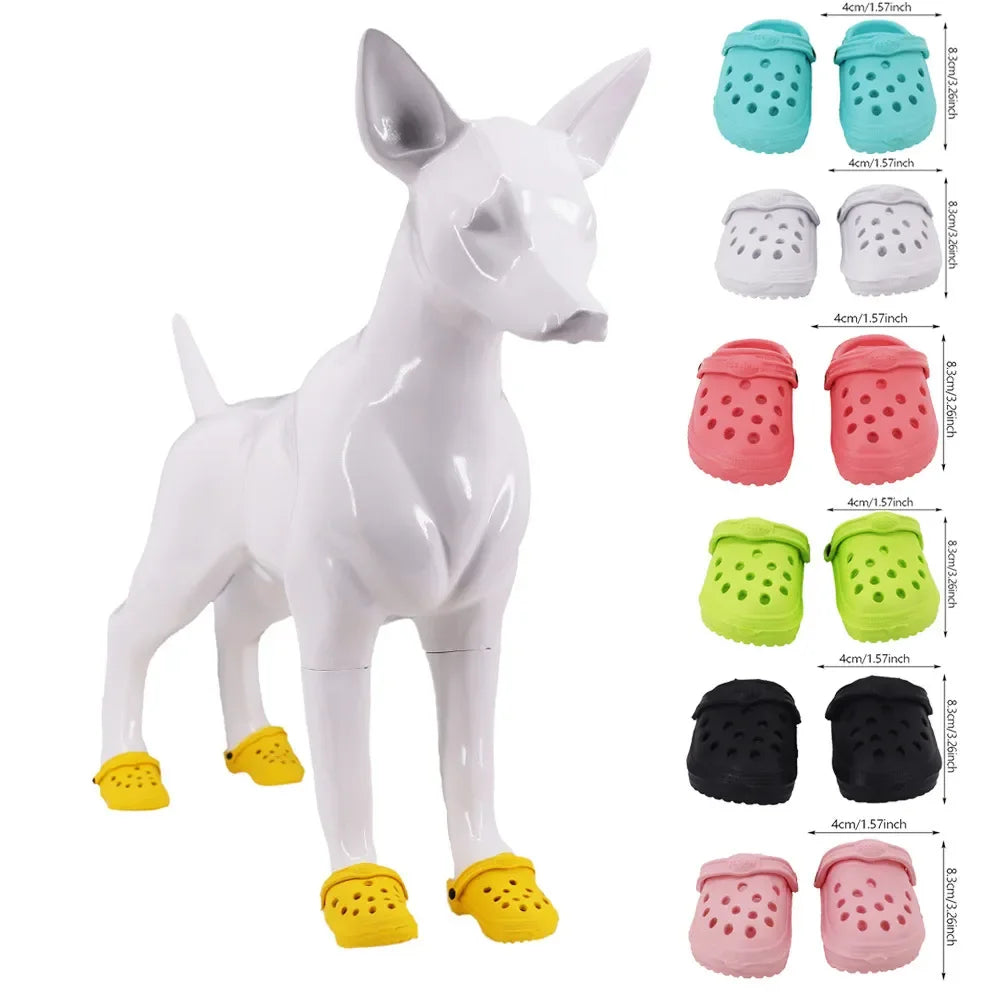 Crocs Trouées Antidérapantes pour Chiens et Chats (Lot de 2)