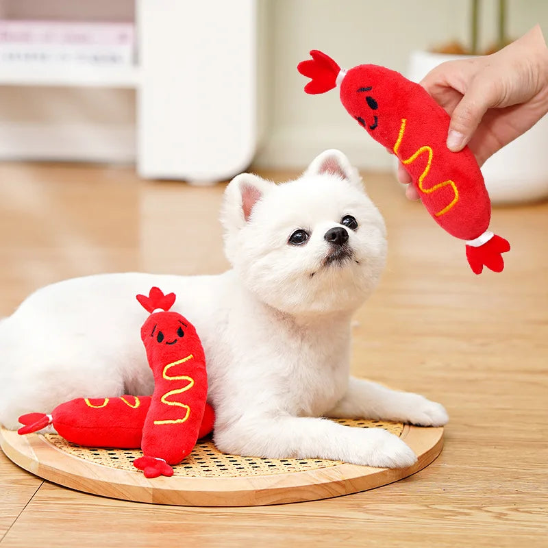 Saucisse Sonore en Polaire pour Petits Chiens