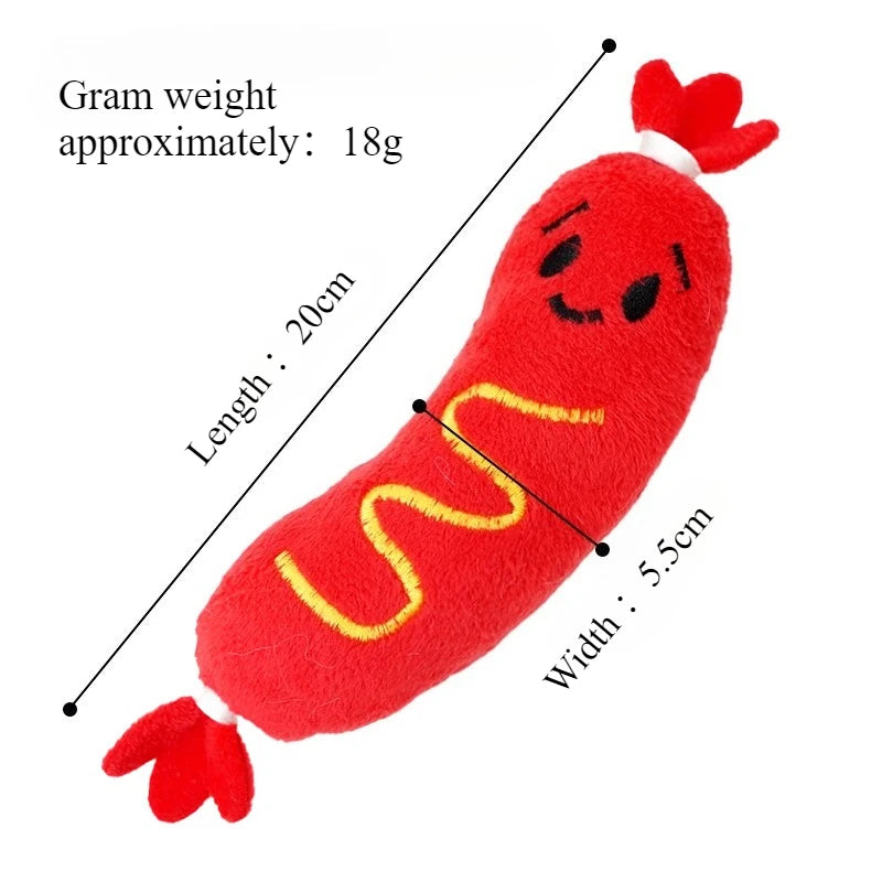 Saucisse Sonore en Polaire pour Petits Chiens